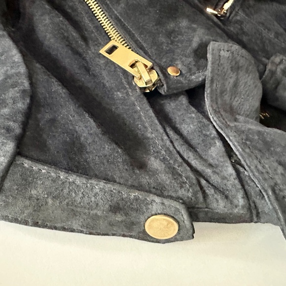 Mango - Blue Suede Jacket - Picture 7 of 13